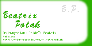 beatrix polak business card